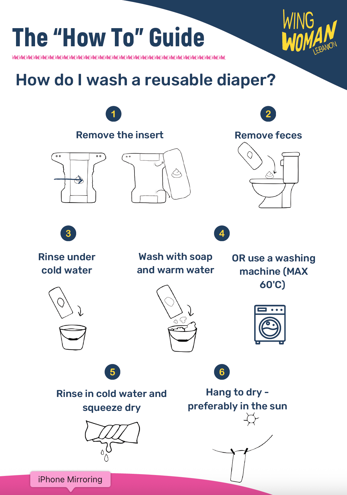 Reusable Diaper Kit - 3 Diapers & 12 Towels